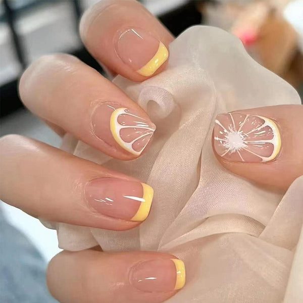 nails with yellow french manicure cute ideas gold ideas ideas manicure pink ideas fun pink ideas ideas short nails short nail design short nail